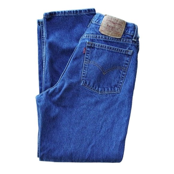 VIntage Levis 560 Jeans Womens Size 10 Mis S Blue Denim Loose Fit Straight Leg - Picture 9 of 10